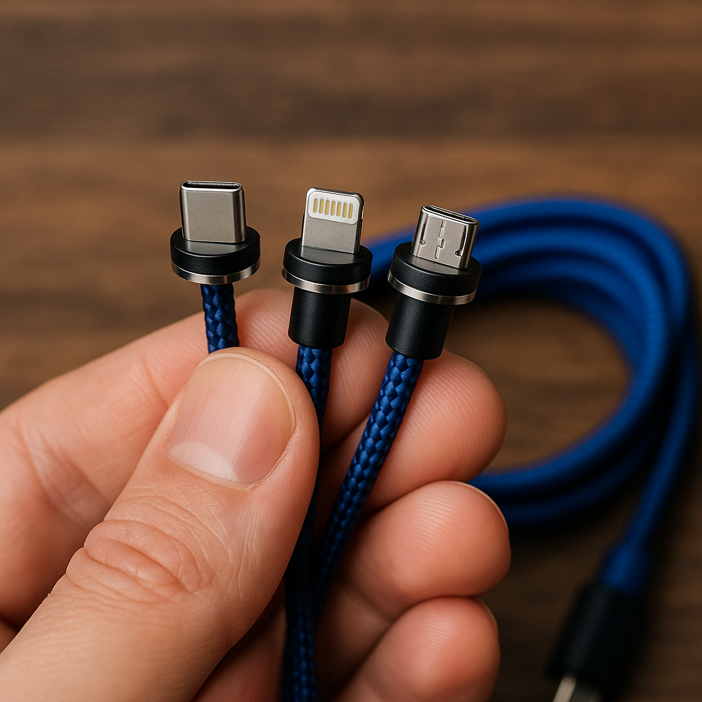 Magnetic Charging Cable 3 In 1 Type-c Data Cable